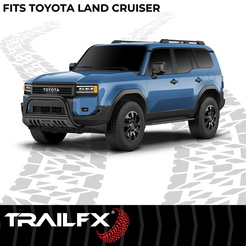 TrailFX | 3 Inch Diameter, Powder Coated, Titanium Black, Steel - Land Cruiser 2.4T 2024-2025