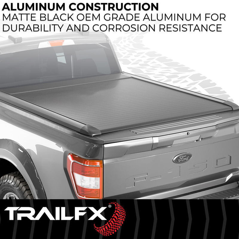 TrailFX | Trail FX Tonneau Cover TFX6001, Manual Retractable,Key Lockable - Silverado / Sierra 1500 2019-2026