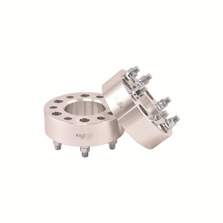 TrailFX | 6x135mm/6x5.31 In Bolt Pattern 2 In Thick 87.10mm Hub Silver Color Alum Set Of 2