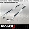 TrailFX | 3 Inch Round Bent Pol Stainless Steel Without End Caps Frame Body Mount Bolts - Colorado / Canyon 2004-2012