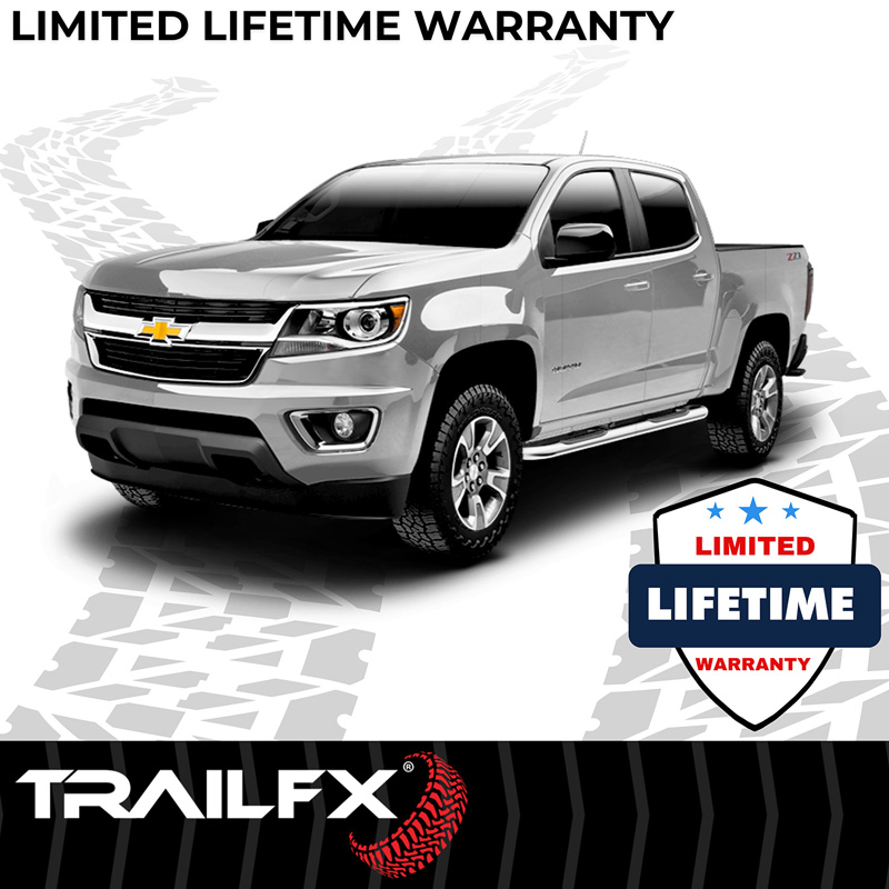 TrailFX | 3 Inch Round Bent Pol Stainless Steel Without End Caps Frame Body Mount Bolts - Colorado / Canyon 2004-2012