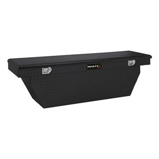 TrailFX | Crsovr Deep Sgl Lid Pwdr Ctd Black 16 Gauge Alum 69x19.25x19.5 Cap W/Tray - Chevrolet / Dodge 2000-2025