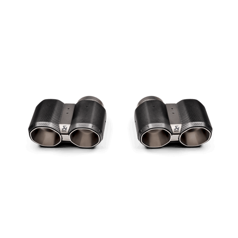 AKRAPOVIC | Octagonal Design Carbon Tail Pipe Set - BMW 3.0T 2021-2025