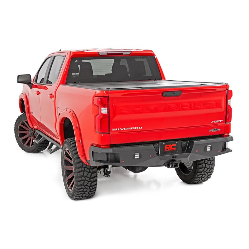 Rough Country | Heavy Duty Rear LED Bumper - Silverado 1500 / Limited 2019-2022 Rough Country Off-Road Bumpers