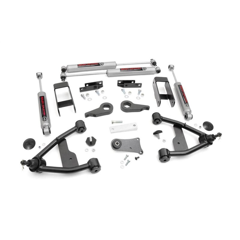 Rough Country | Suspension Lift Kit w/Shocks - S10 Blazer / S10 Pickup / S15 Jimmy / Sonoma 4.3L / 2.2L 1994-2005 Rough Count...