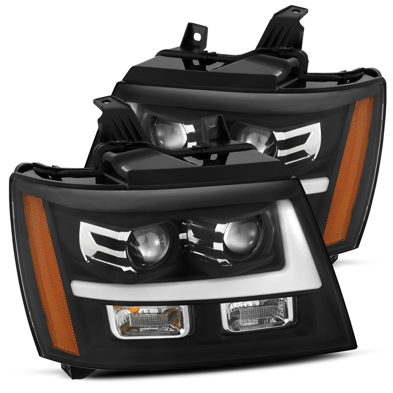 AlphaRex | Projector Headlights Black - Avalanche / Suburban 1500 / Tahoe 2007-2014