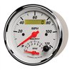 AutoMeter | GAUGE, TACH/SPEEDO, 3 3/8", 120MPH & 8K RPM, ELEC. PROGRAM., ARCTIC WHITE