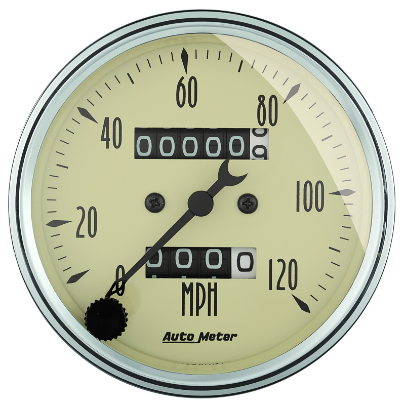 AutoMeter | GAUGE KIT, 5 PC., 3 1/8" & 2 1/16", MECH. SPEEDOMETER, ANTIQUE BEIGE
