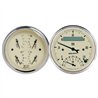 AutoMeter | GAUGE KIT, 2 PC., QUAD & TACH/SPEEDO, 3 3/8", ANTIQUE BEIGE