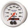 AutoMeter | GAUGE, SPEEDOMETER, 3 3/8", 100MPH, GPS, MARINE WHITE