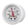AutoMeter | GAUGE, VAC/BOOST, 2 1/16", 30INHG-20PSI, MECHANICAL, MARINE WHITE