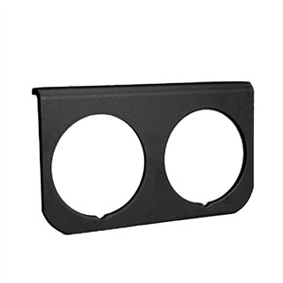 AutoMeter | GAUGE MOUNTING PANEL, DUAL, 2 1/16", BLACK, ALUMINUM