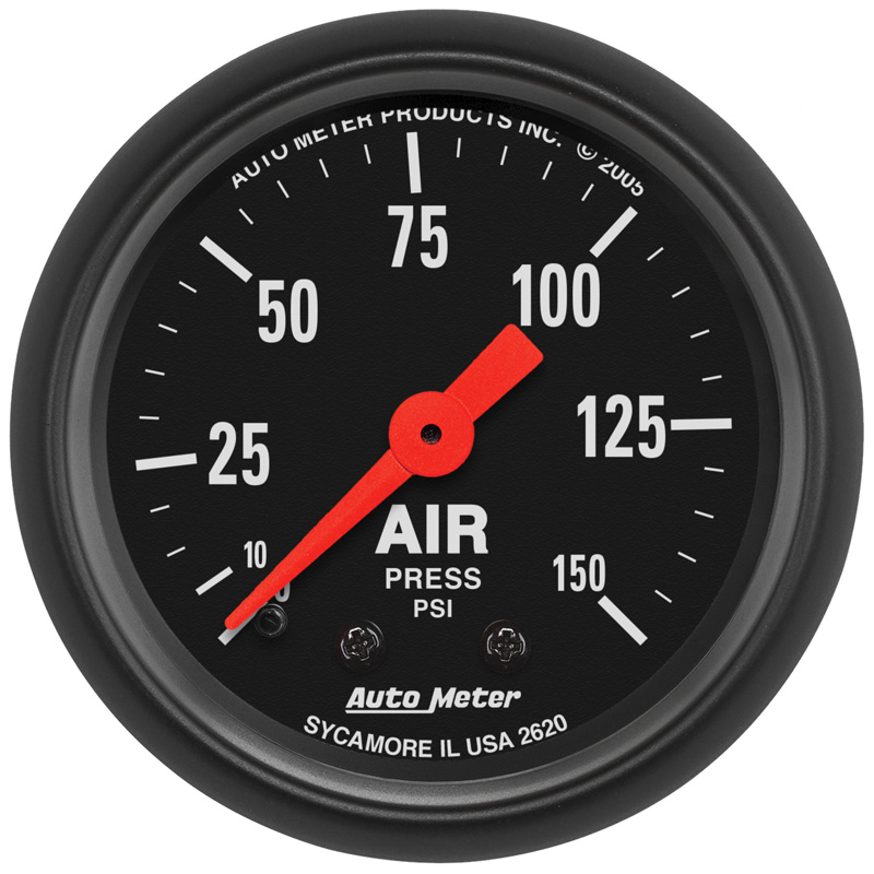AutoMeter | GAUGE, AIR PRESS, 2 1/16", 150PSI, MECHANICAL, Z-SERIES