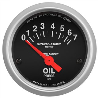 AutoMeter | GAUGE, OIL PRESSURE, 2 1/16", 7 BAR, ELECTRIC, SPORT-COMP