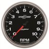 AutoMeter | GAUGE, TACHOMETER, 5", 10K RPM, IN-DASH, SPORT-COMP II