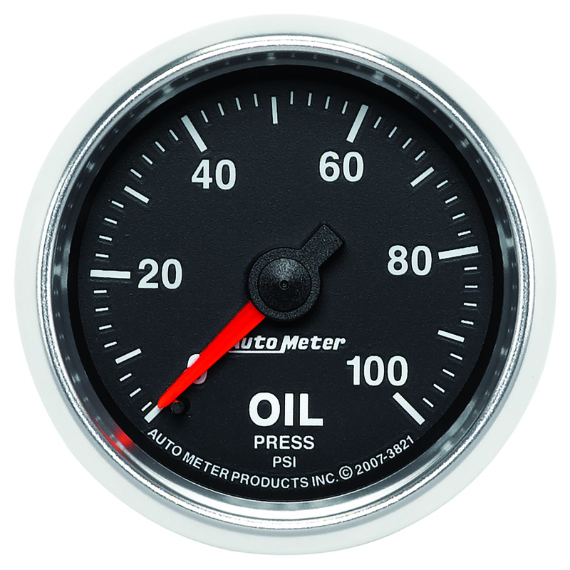 AutoMeter | GAUGE, OIL PRESSURE, 2 1/16", 100PSI, MECHANICAL, GS