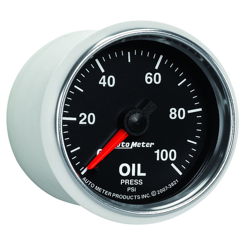 AutoMeter | GAUGE, OIL PRESSURE, 2 1/16", 100PSI, MECHANICAL, GS