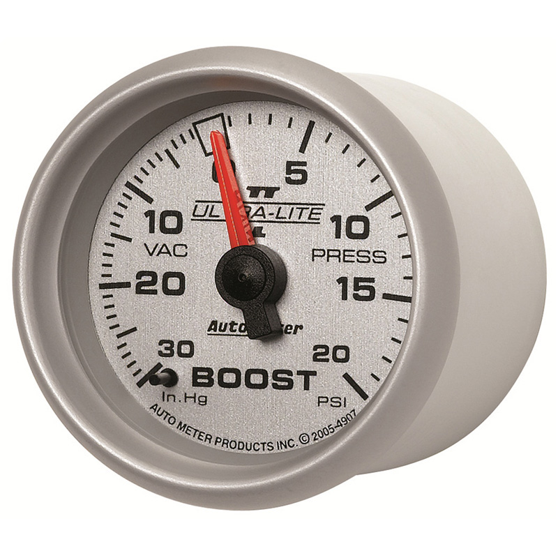 AutoMeter | GAUGE, VAC/BOOST, 2 1/16", 30INHG-20PSI, MECHANICAL, ULTRA-LITE II
