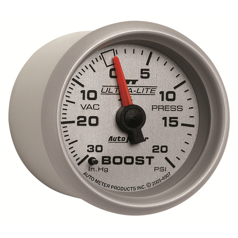 AutoMeter | GAUGE, VAC/BOOST, 2 1/16", 30INHG-20PSI, MECHANICAL, ULTRA-LITE II