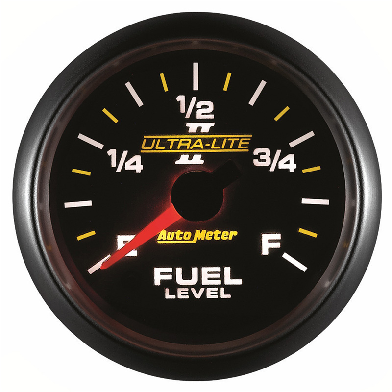 AutoMeter | GAUGE, FUEL LEVEL, 2 1/16", 0-280O PROGRAMMABLE, ULTRA-LITE II