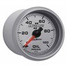 AutoMeter | GAUGE, OIL PRESSURE, 2 1/16", 100PSI, MECHANICAL, ULTRA-LITE II
