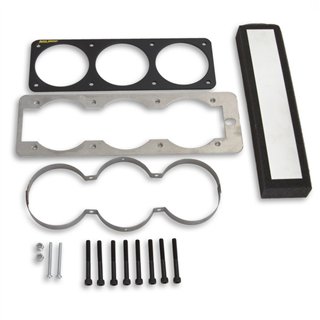 AutoMeter | GAUGE MOUNT, GAUGE CAGE, TRIPLE, 2 5/8", BLACK - Mustang 4.9L 1987-1993