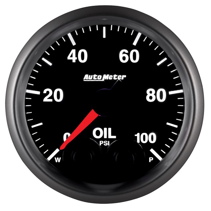 AutoMeter | GAUGE, OIL PRESS, 2 1/16", 100PSI, STEPPER MOTOR W/PEAK & WARN, ELITE