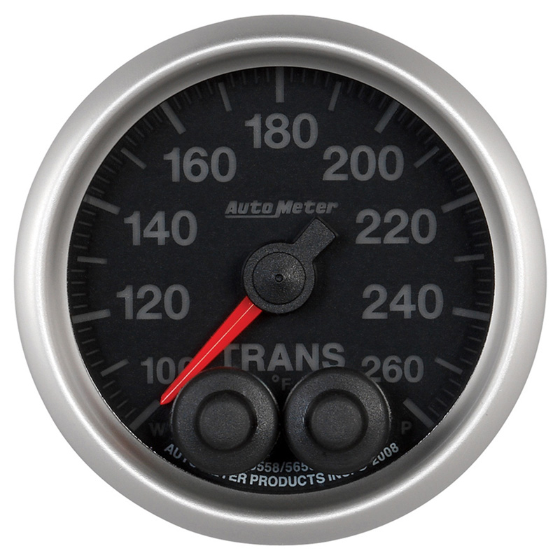 AutoMeter | GAUGE, TRANS TEMP, 2 1/16", 260?F, STEPPER MOTOR W/PEAK & WARN, ELITE