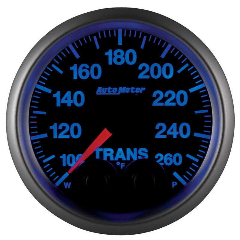 AutoMeter | GAUGE, TRANS TEMP, 2 1/16", 260?F, STEPPER MOTOR W/PEAK & WARN, ELITE
