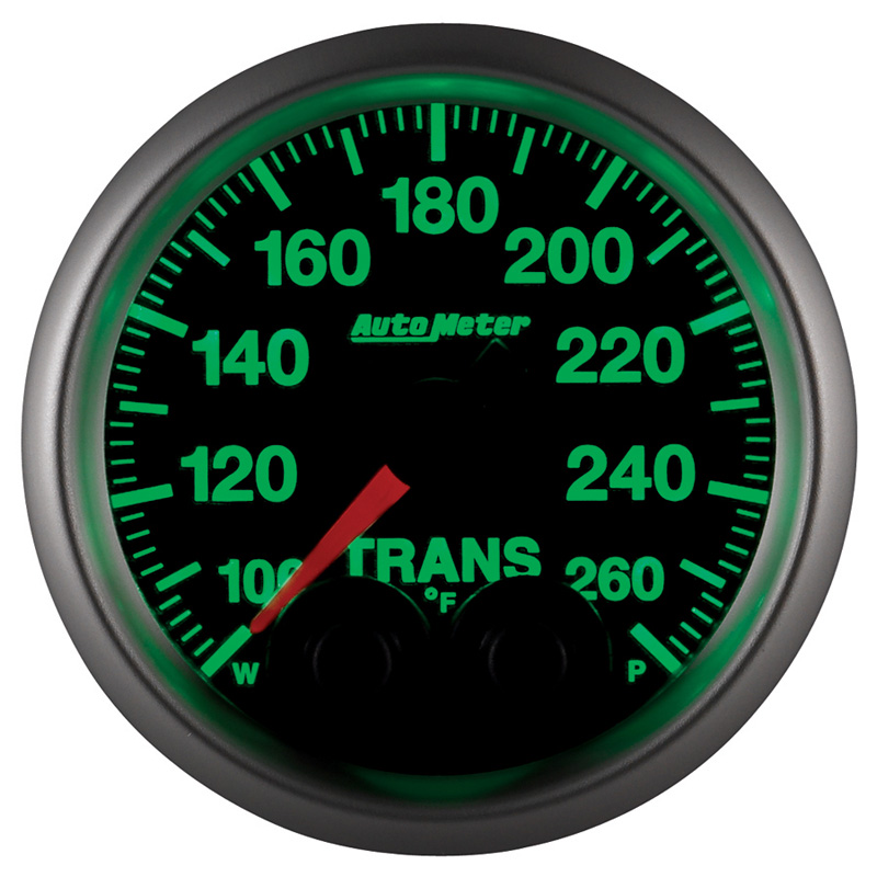 AutoMeter | GAUGE, TRANS TEMP, 2 1/16", 260?F, STEPPER MOTOR W/PEAK & WARN, ELITE