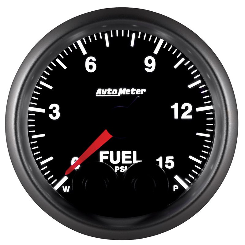 AutoMeter | GAUGE, FUEL PRESS, 2 1/16", 15PSI, STEPPER MOTOR W/PEAK & WARN, ELITE