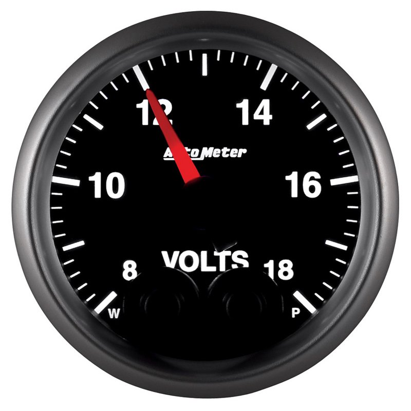 AutoMeter | GAUGE, VOLTMETER, 2 1/16", 18V, DIGITAL STEPPER MOTOR W/PEAK & WARN, ELITE