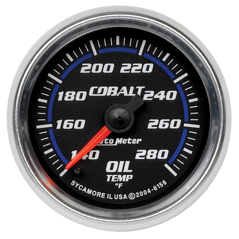 AutoMeter | GAUGE, OIL TEMP, 2 1/16", 140-280?F, DIGITAL STEPPER MOTOR, COBALT