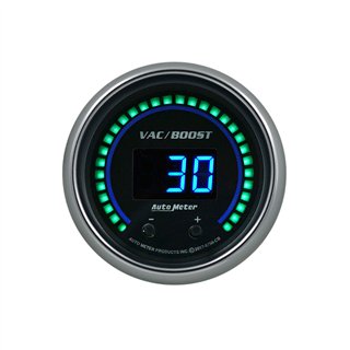 AutoMeter | GAUGE, VAC/BOOST, 2 1/16", TWO CHANNEL, SELECTABLE, COBALT ELITE DIGITAL