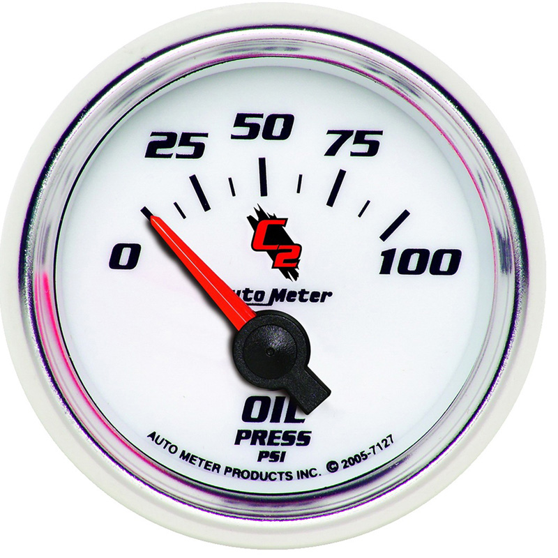 AutoMeter | GAUGE, OIL PRESSURE, 2 1/16", 100PSI, ELECTRIC, C2