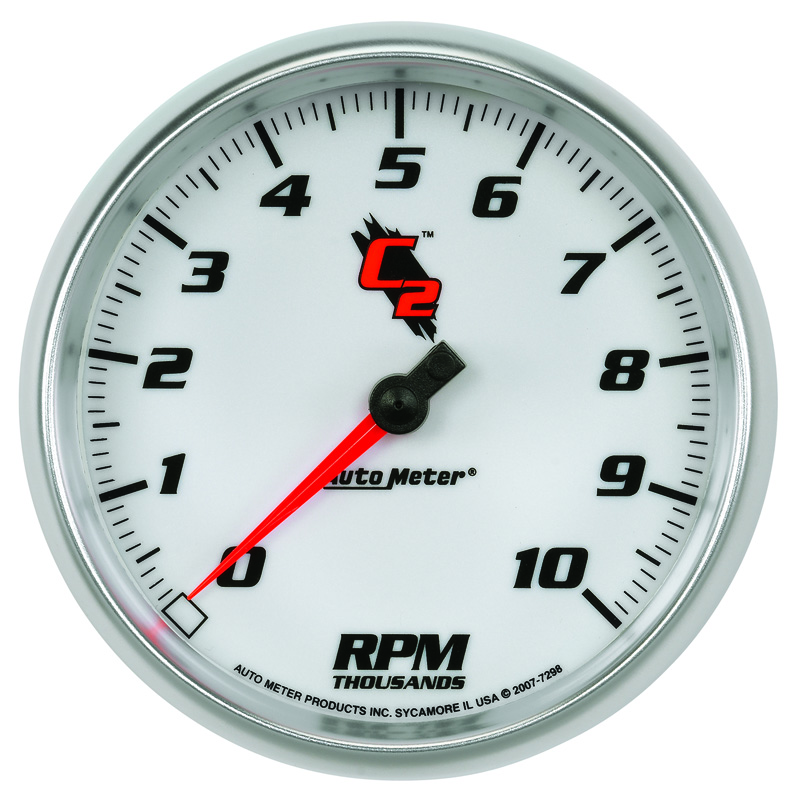 AutoMeter | GAUGE, TACHOMETER, 5", 10K RPM, IN-DASH, C2