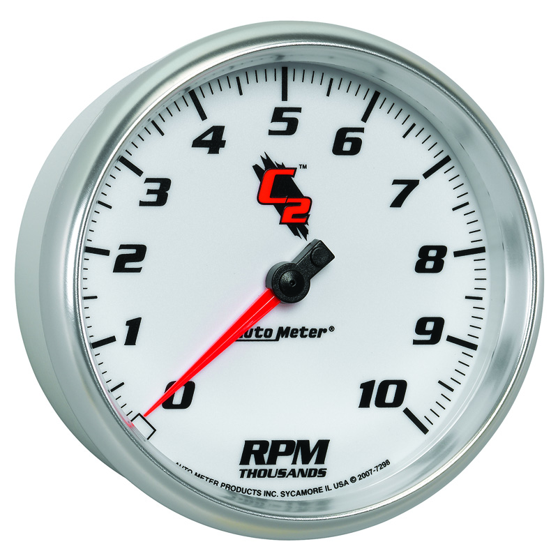 AutoMeter | GAUGE, TACHOMETER, 5", 10K RPM, IN-DASH, C2