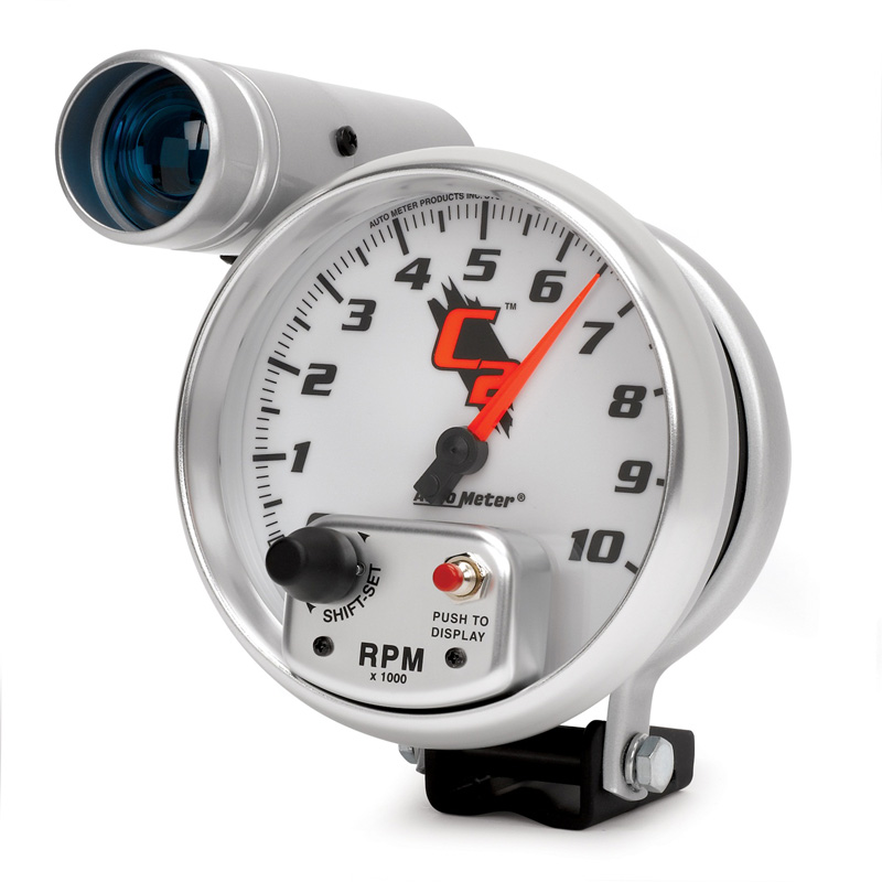 AutoMeter | GAUGE, TACHOMETER, 5", 10K RPM, PEDESTAL W/ EXT. SHIFT-LITE, C2