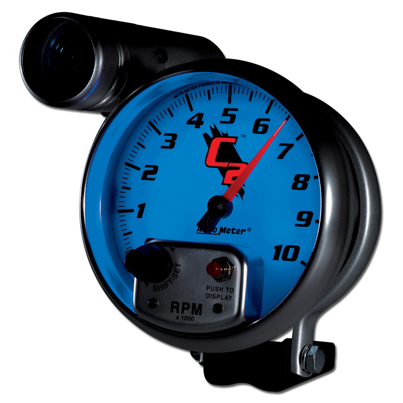 AutoMeter | GAUGE, TACHOMETER, 5", 10K RPM, PEDESTAL W/ EXT. SHIFT-LITE, C2