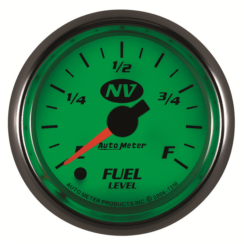 AutoMeter | GAUGE, FUEL LEVEL, 2 1/16", 0-280O PROGRAMMABLE, NV