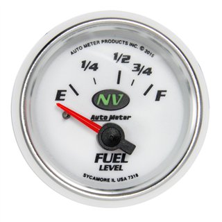 AutoMeter | GAUGE, FUEL LEVEL, 2 1/16", 16OE TO 158OF, ELEC, NV
