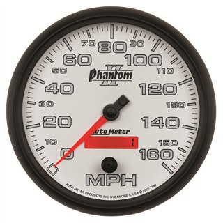 AutoMeter | GAUGE, SPEEDOMETER, 5", 160MPH, ELEC. PROGRAMMABLE, PHANTOM II
