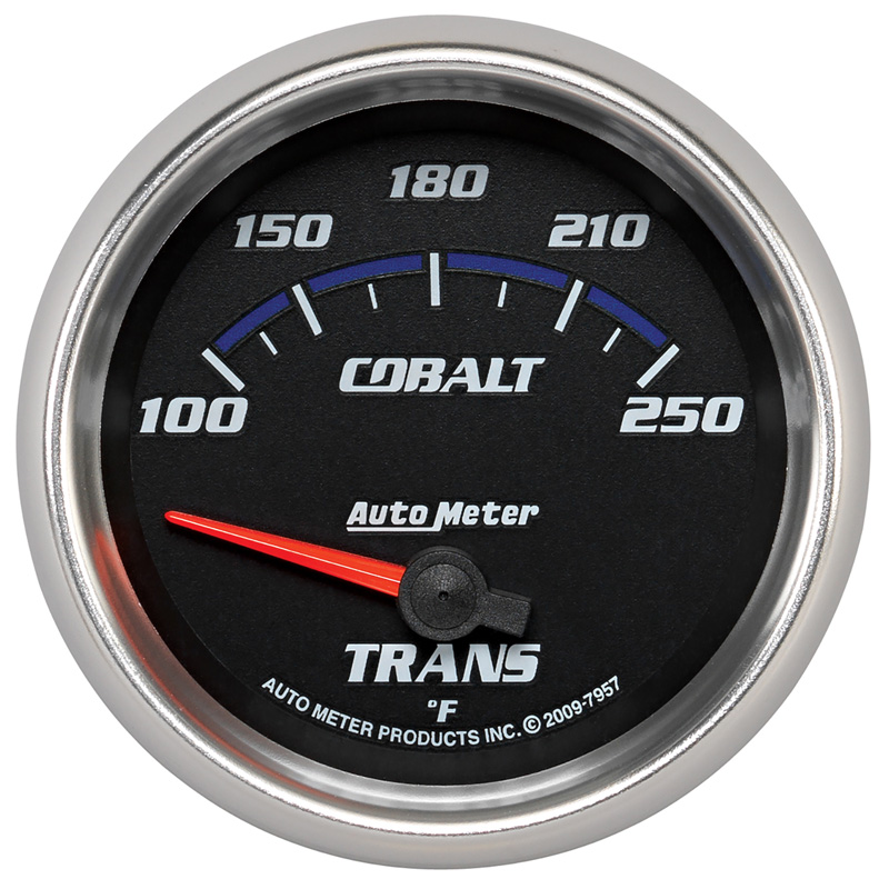 AutoMeter | GAUGE, TRANSMISSION TEMP, 2 5/8", 100-250?F, ELECTRIC, COBALT
