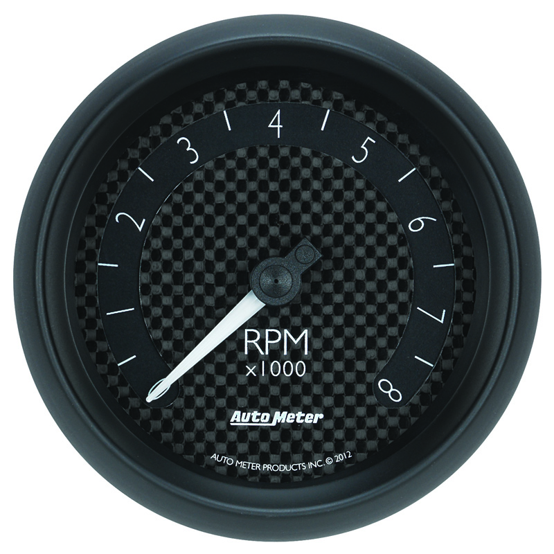 AutoMeter | GAUGE, TACHOMETER, 3 3/8", 8K RPM, IN-DASH, GT