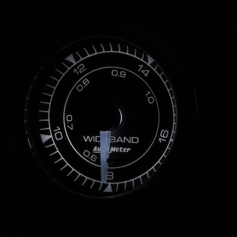 AutoMeter | GAUGE, AIR/FUEL RATIO-WIDEBAND, ANALOG, 2 1/16", 8:1-18:1, STEPPER MOTOR, CHRONO