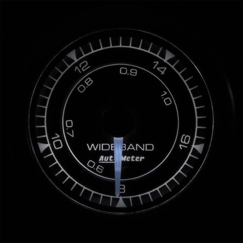 AutoMeter | GAUGE, AIR/FUEL RATIO-WIDEBAND, ANALOG, 2 1/16", 8:1-18:1, STEPPER MOTOR, CHRONO