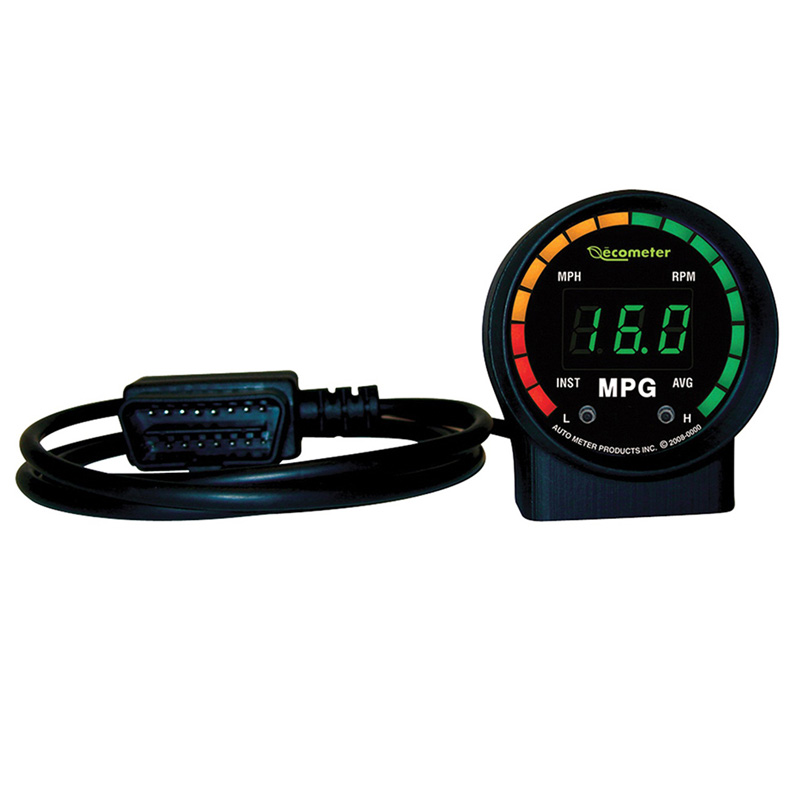 AutoMeter | GAUGE, FUEL ECONOMY, 2", RPM/MPH/INST & AVG MPG, DIGITAL, OBDII, ECOMETER II