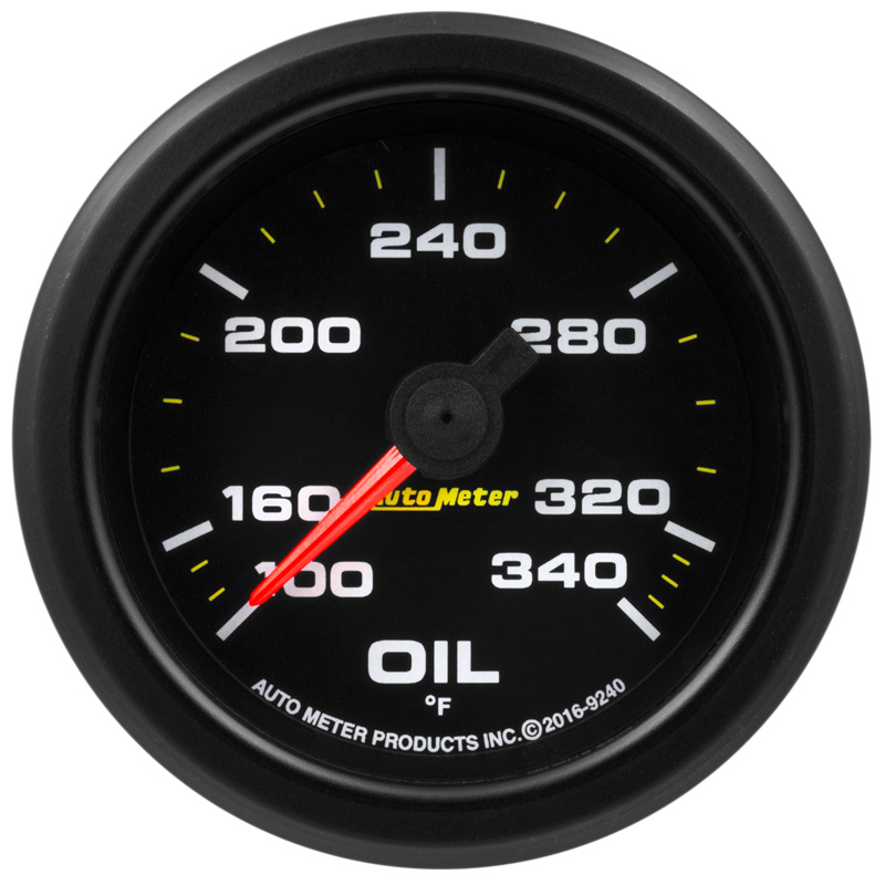 AutoMeter | GAUGE, OIL TEMP, 2 1/16", 340?F, STEPPER MOTOR W/PEAK & WRN, EXTREME ENVIRONMENT