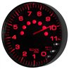 AutoMeter | GAUGE, TACHOMETER, 5", 11K RPM, W/SHIFT LIGHT & PEAK MEM, BLACK/BLACK, SPEK-PRO
