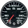 AutoMeter | GAUGE, OIL TEMP, 2 1/16", 300?F, STEPPER MOTOR W/PEAK & WARN, BLK/BLK, SPEK-PRO